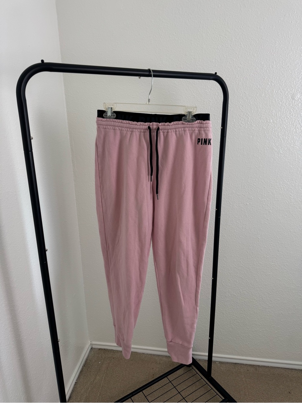 PINK Victoria's Secret Men's Dusty Pink Drawstring Joggers
